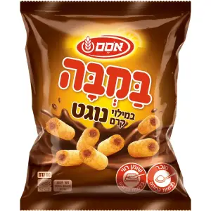 במבה במילוי קרם נוגט כלפ 40*60גרם