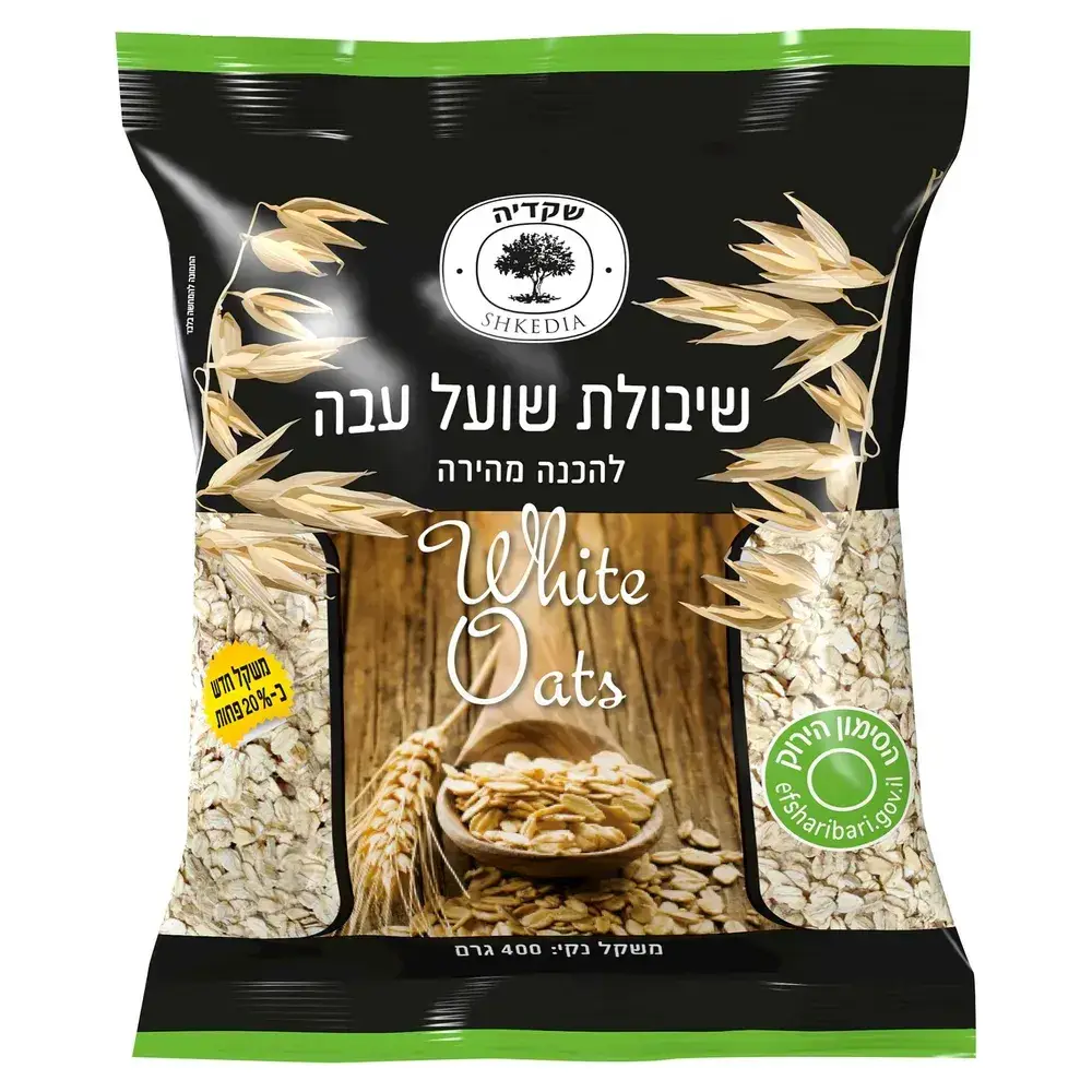 שיבולת שועל עבה 400 גר' שקית