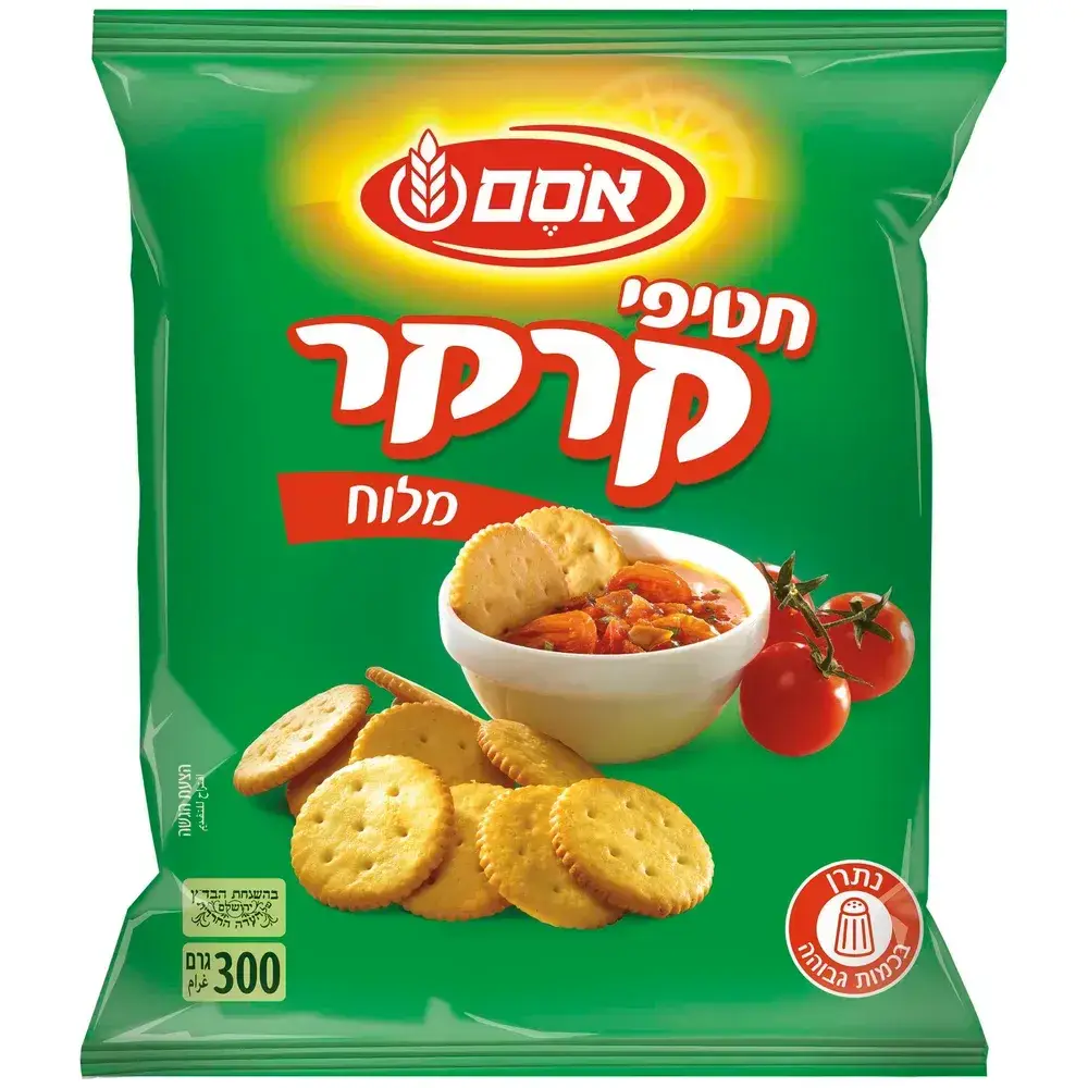 אסם חטיפי קרקר מלוח 12*300גרם