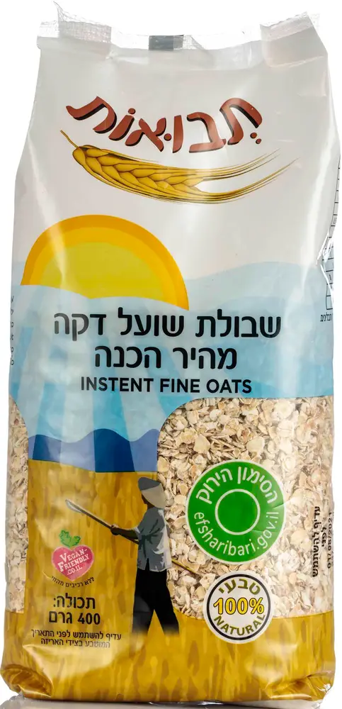 קוואקר מהיר הכנה  400 גרם יצרן/מותג: תבואות