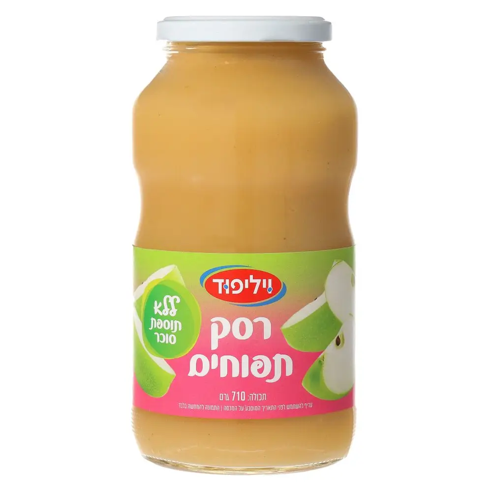 רסק תפוחים ללא תוספת סוכר 710 גר'