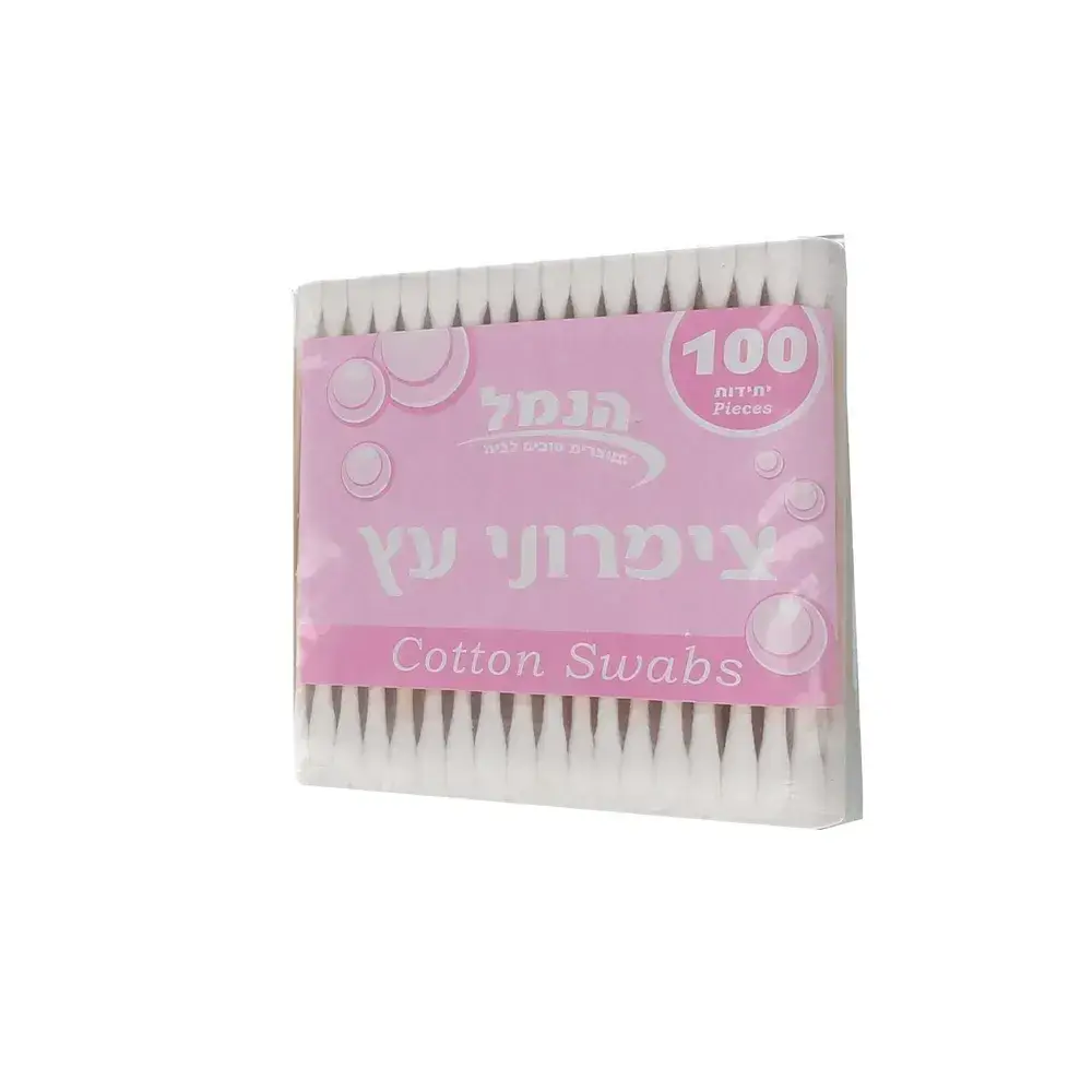 צמרוני אוזניים עץ ארוז 100יח'