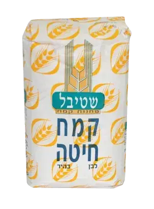 קמח חיטה לבן בהיר לא מנופה נייר