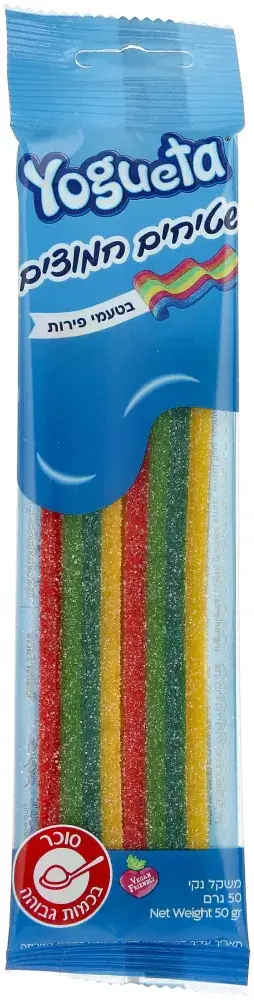 יוגטה ממתק חמוץ בטעם מעורב צורת שטיח