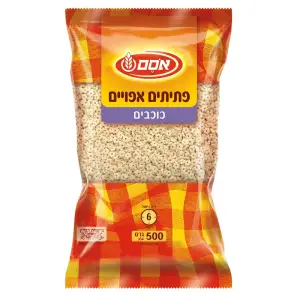 אסם פתיתים אפויים כוכבים 12*500גרם