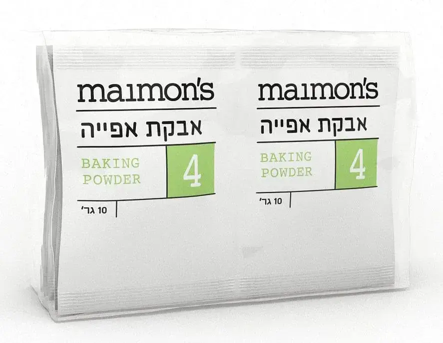 אבקת אפיה 10 יח' בצלופן
