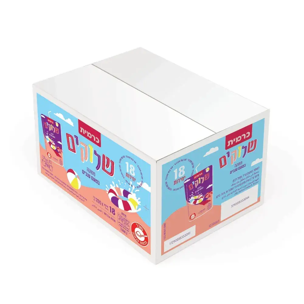 שלוקים משקה קל ענבים 18 יח'