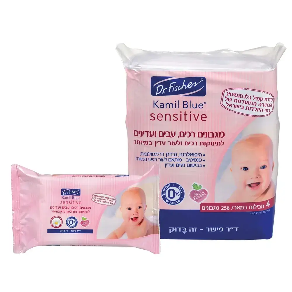 מארז רביעיית מגבוני קמיל בלו סנסיטיב 4*64